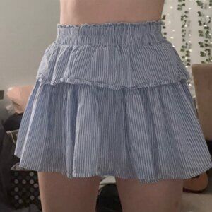 Mi Ami Striped Flowy Skirt